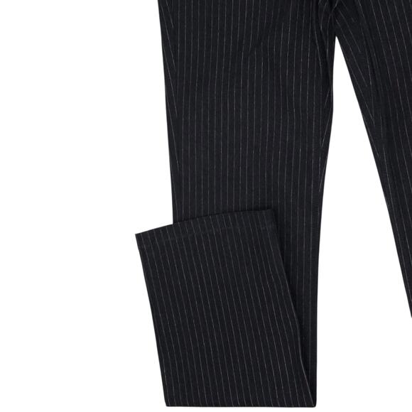 Doncaster Dress Pants Womens 0 Navy Blue Pinstripe Straight Leg Stretch Work - Picture 5 of 13
